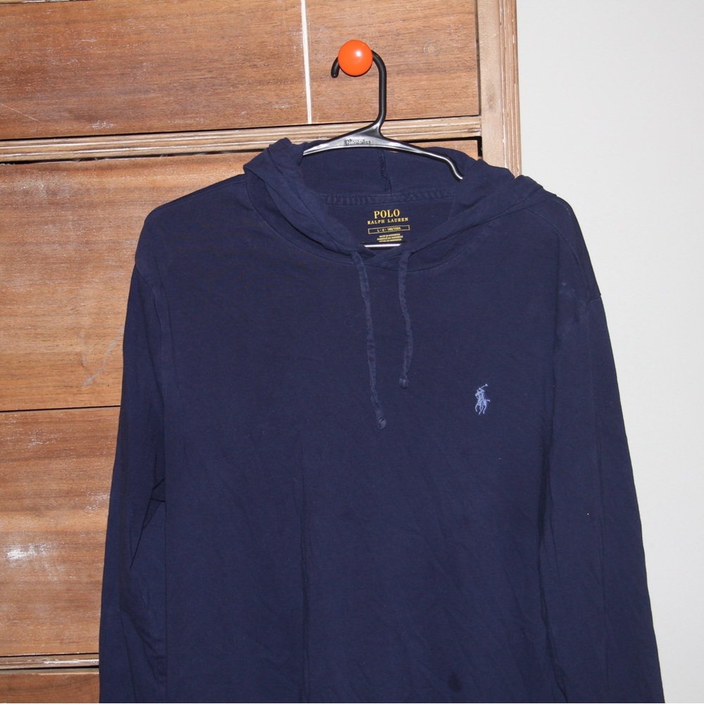 Polo by Ralph Lauren Vintage Men's Navy Hoodie